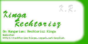 kinga rechtorisz business card